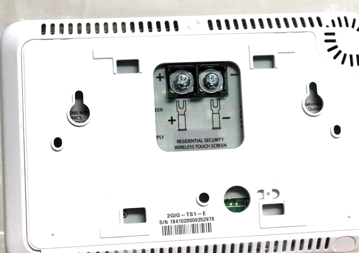 2GIG-TS1-E Wireless Touch Screen Keypad