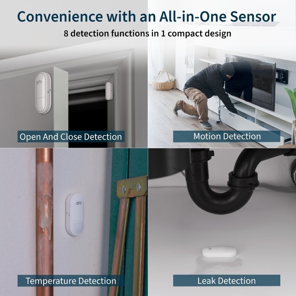 Arlo Pro 5S 2K Wire Free Home Security System VMC4260P-100NAS Doorbell and Chime