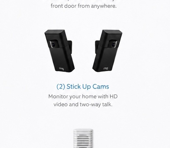 Ring Home Security Kit 2 Stick Up Cameras ONLY HD Open Box No Doorbell