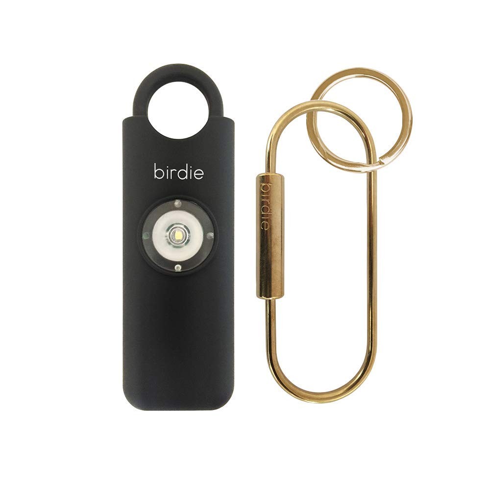 Personal Safety Alarm for Women – Loud Siren, Strobe Light, Keychain (Charcoal)