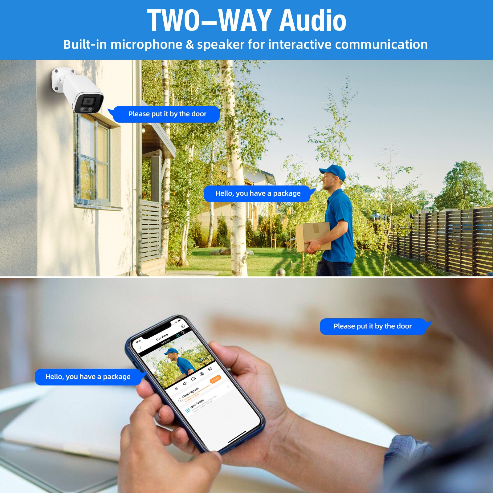4MP POE Security Camera System 8CH NVR Smart Detection Night Vision with 2TB HDD