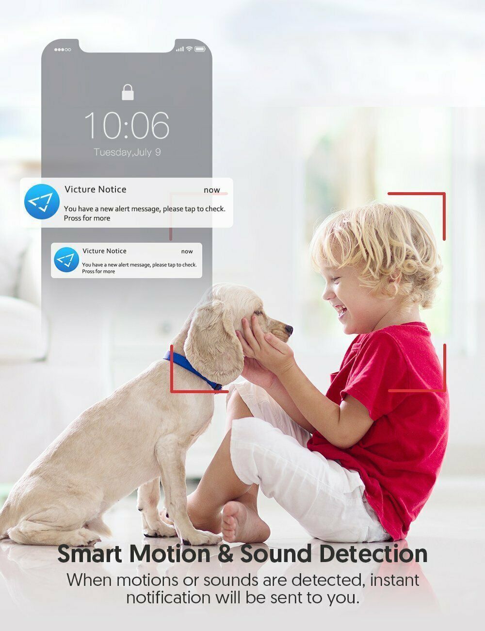 1080P FHD Baby Monitor, *NEW IN BOX* Wireless Indoor Home Security Camera PC420V