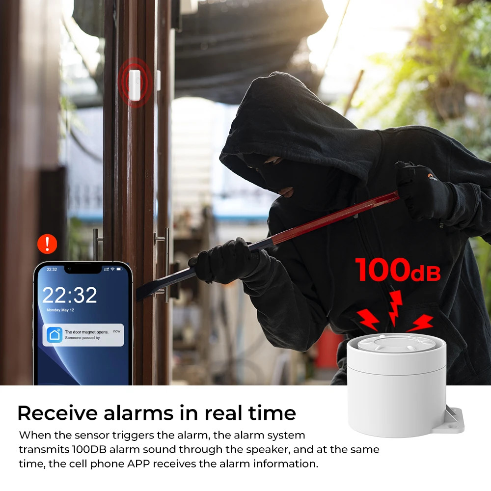 Smart WiFi GSM Home Security Alarm System – APP Control Wireless Anti-Theft New