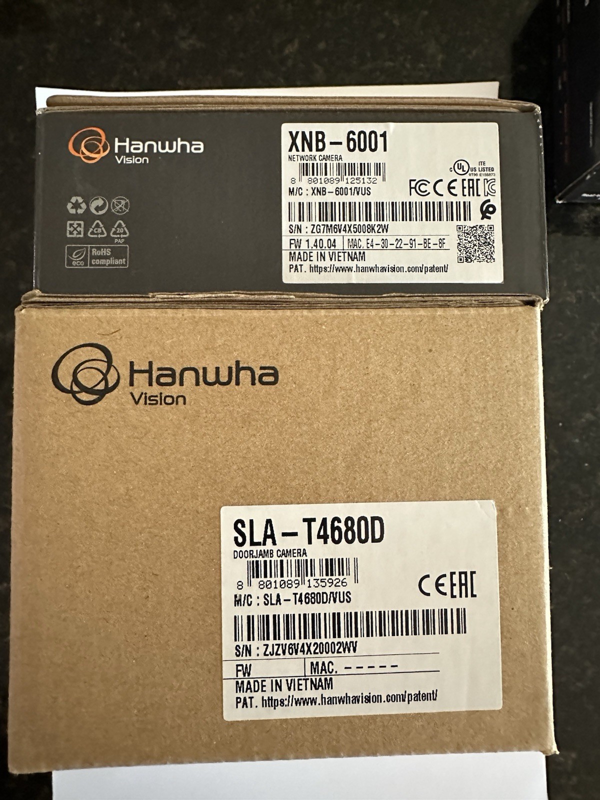 Hanwha Techwin SLA-T4680DS Door Jamb Lens (silver) 4.6mm Security Camera Lens.