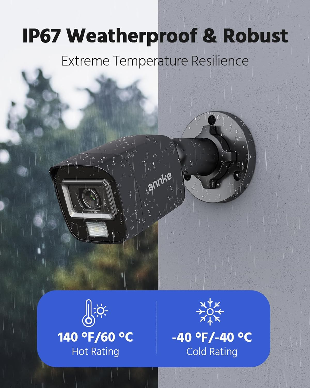 3K Lite Wired Security Camera System with AI Detection & Color Night Vision