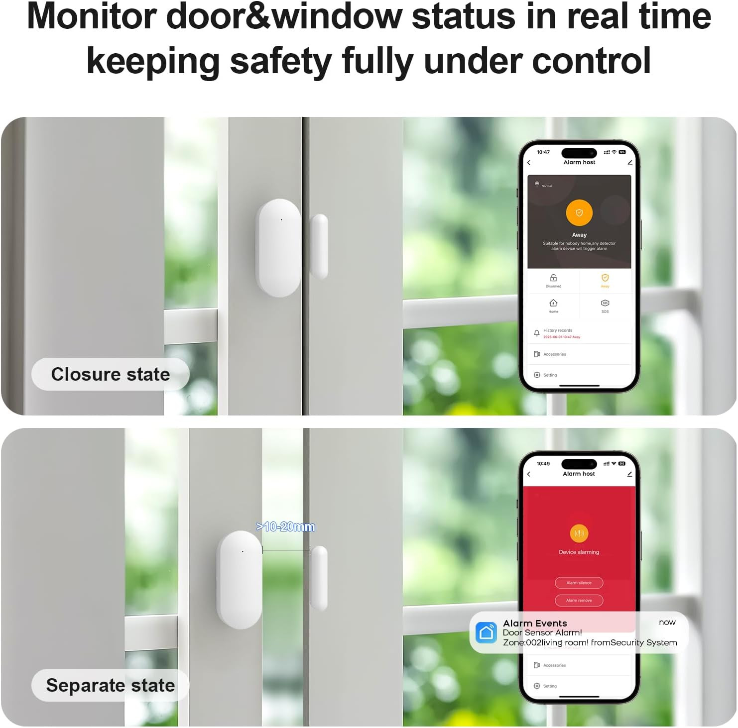 Home Security Systems,Door & Window Alarms for Home Kit,Wifi+Gsm/4G Door/Window