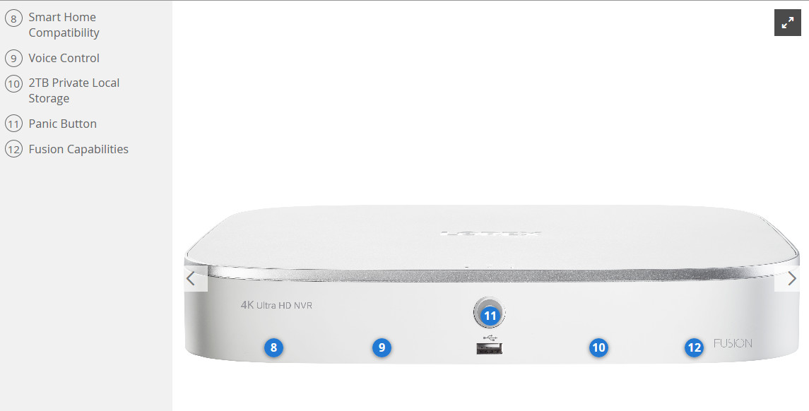 Lorex TN84228A8SK 4K UHD 8-channel Fusion NVR Security System