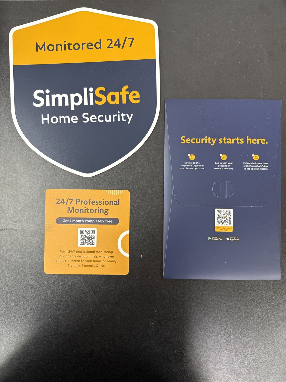 SimpliSafe Home Security System Indoor Camera 8 Piece Kit