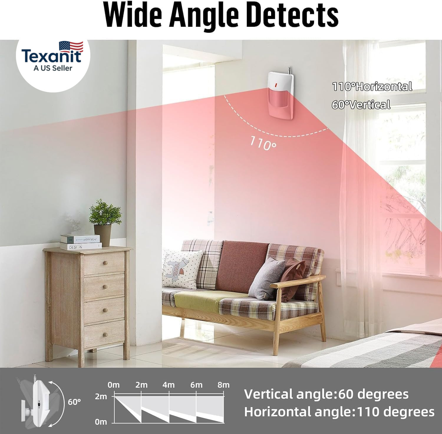 Wifi Alarm System for Home Security, 120Db Wireless Alarm Security System with F