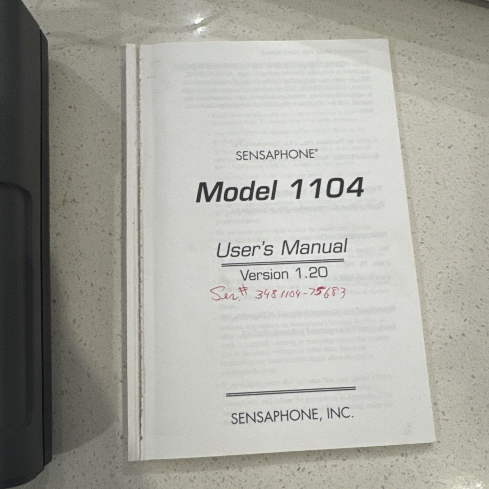 Sensaphone FGD-1104 Monitoring System in Box w/ Manual TESTED Power & Buttons
