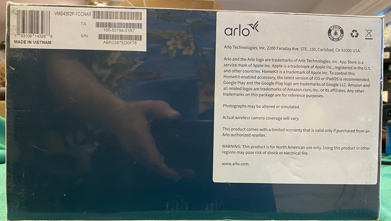 Arlo Pro 4 XL Spotlight Wireless Indoor/Outdoor 3 Camera Bundle FACTORY SEALED