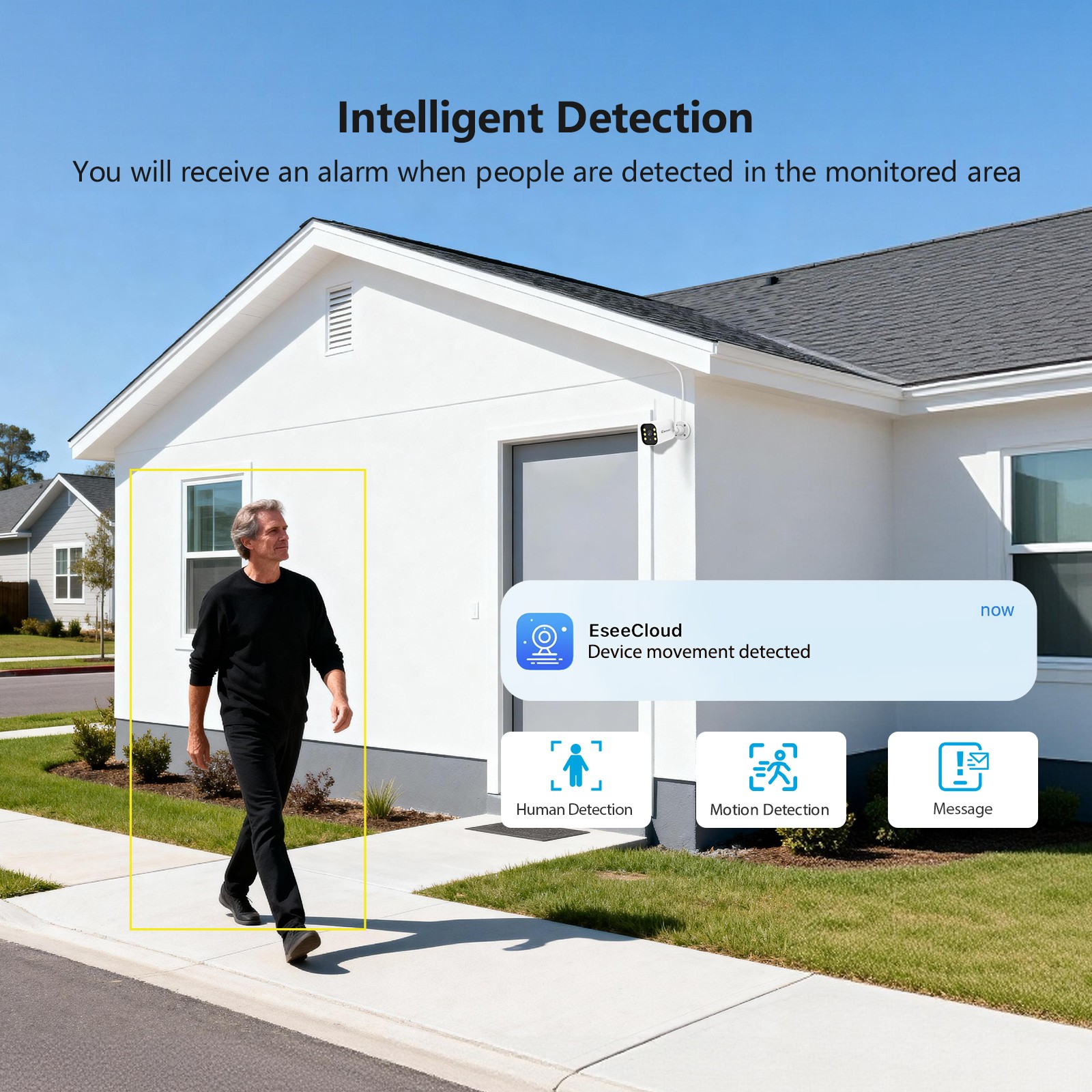 Wireless 5MP 10CH NVR Security Kit 8 Cameras Outdoor Two Way Audio AI Detection