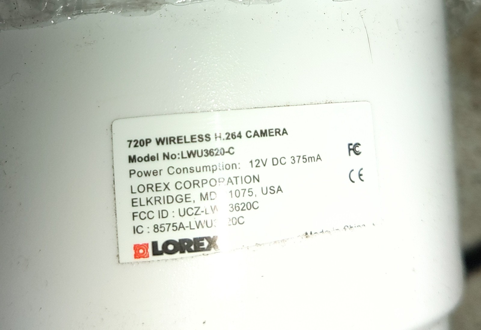 Lorex 720p security system 4 cameras lh0414-d