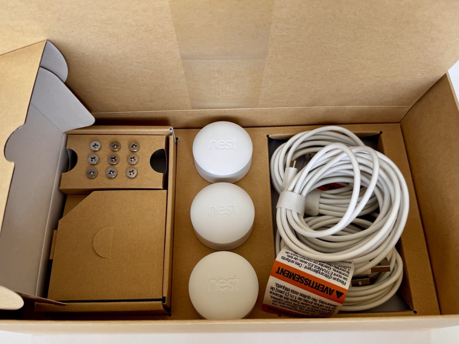 Google Nest Cam Indoor Smart Security Camera, 3 Pack, Model NC1104US