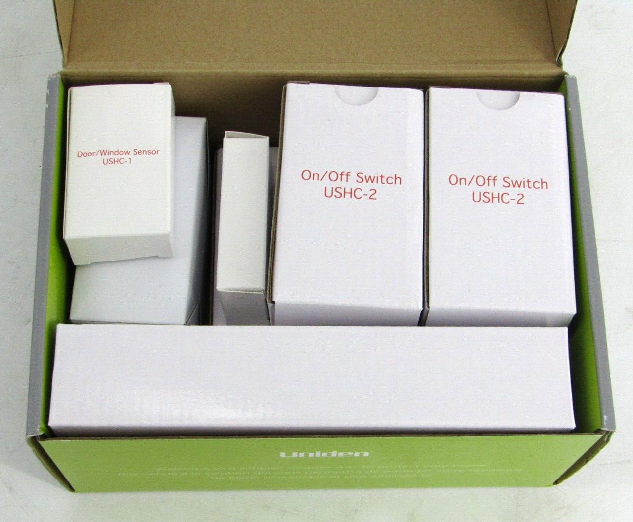 Uniden Home Security Kit w/ Siren Wireless Door/Window Sensors Light Switches