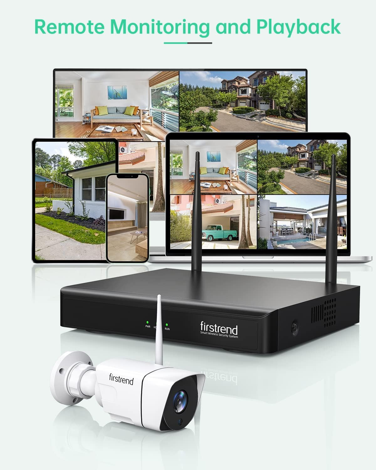 Wireless Security Camera System, 5MP Security System Wireless with 4 CCTV Camera