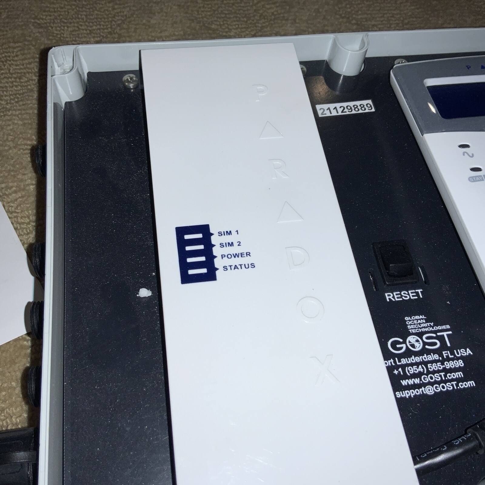GLOBAL OCEAN SECURITY TECHNOLOGIES – GOST UNIVERSAL CONTROL PANEL with PAPERWORK