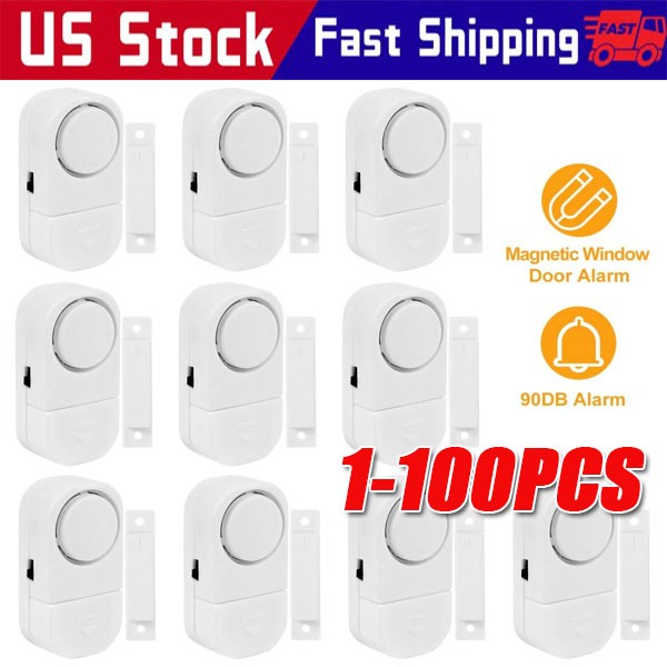 Wireless Home Window Door Burglar Security Alarm System Magnetic Sensor lot