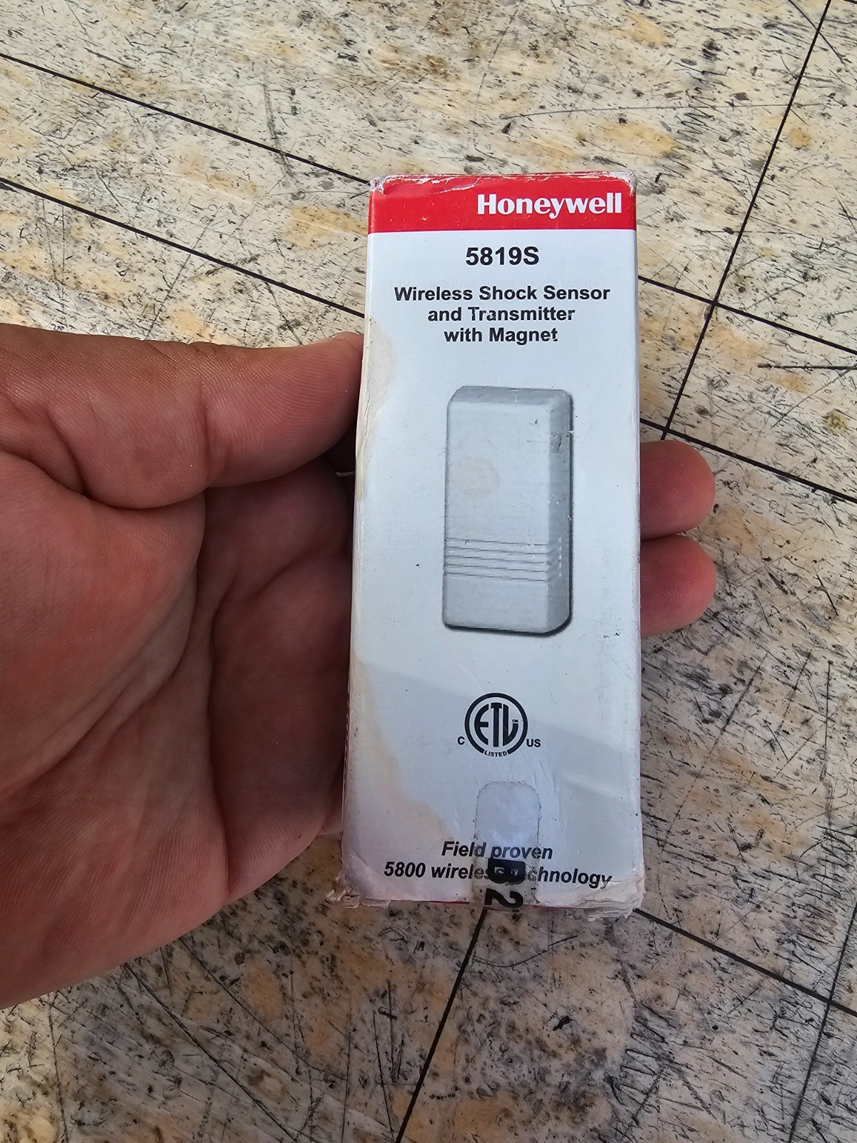 Genuine Honeywell 5819S Wireless Shock Sensor / Transmitter With Magnet New Item