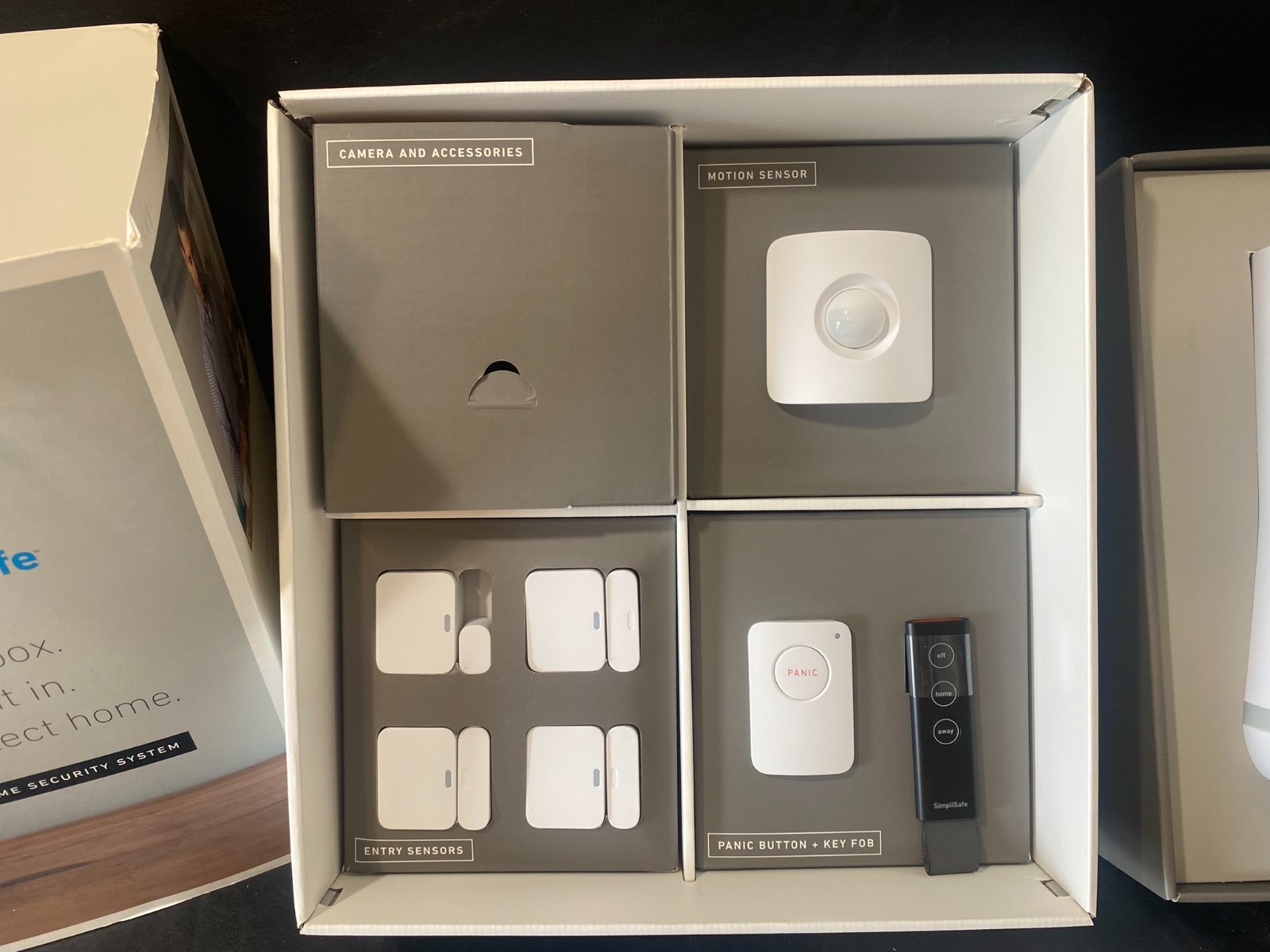 Simplisafe Home Security System white camera sensor keypad receiver etc