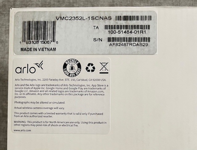 Arlo Essential XL HD Camera – 2nd Gen- 3 Pack