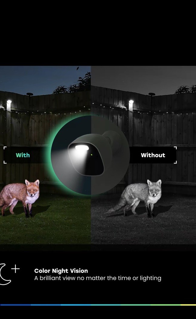 myQ Outdoor Battery Camera 3-Pack 2K Color Night Vision Spotlight Wi-Fi