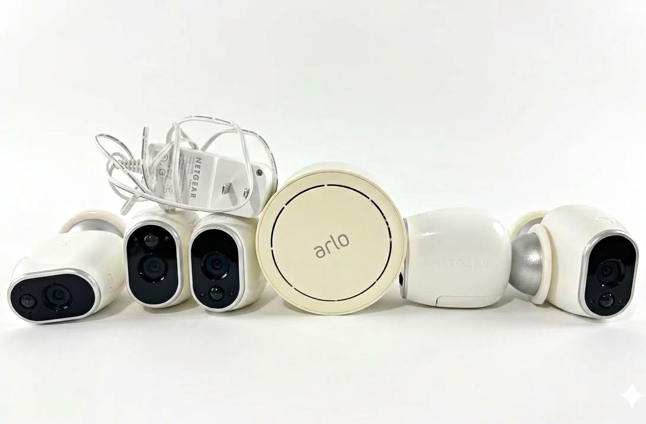 NETGEAR Arlo VMB3500 Base Station w/ 5 Wireless Cameras 1080p Wi-Fi