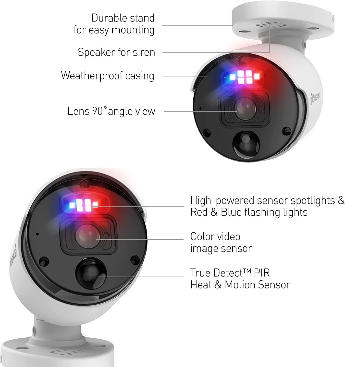 Swann 4K UHD Home Security Camera System, 8 Channel NVR with 2TB, 4 Indoor