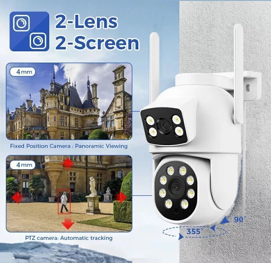 Wireless Security Camera System Outdoor 24/7 Surveillance Motion Alert 10CH NVR