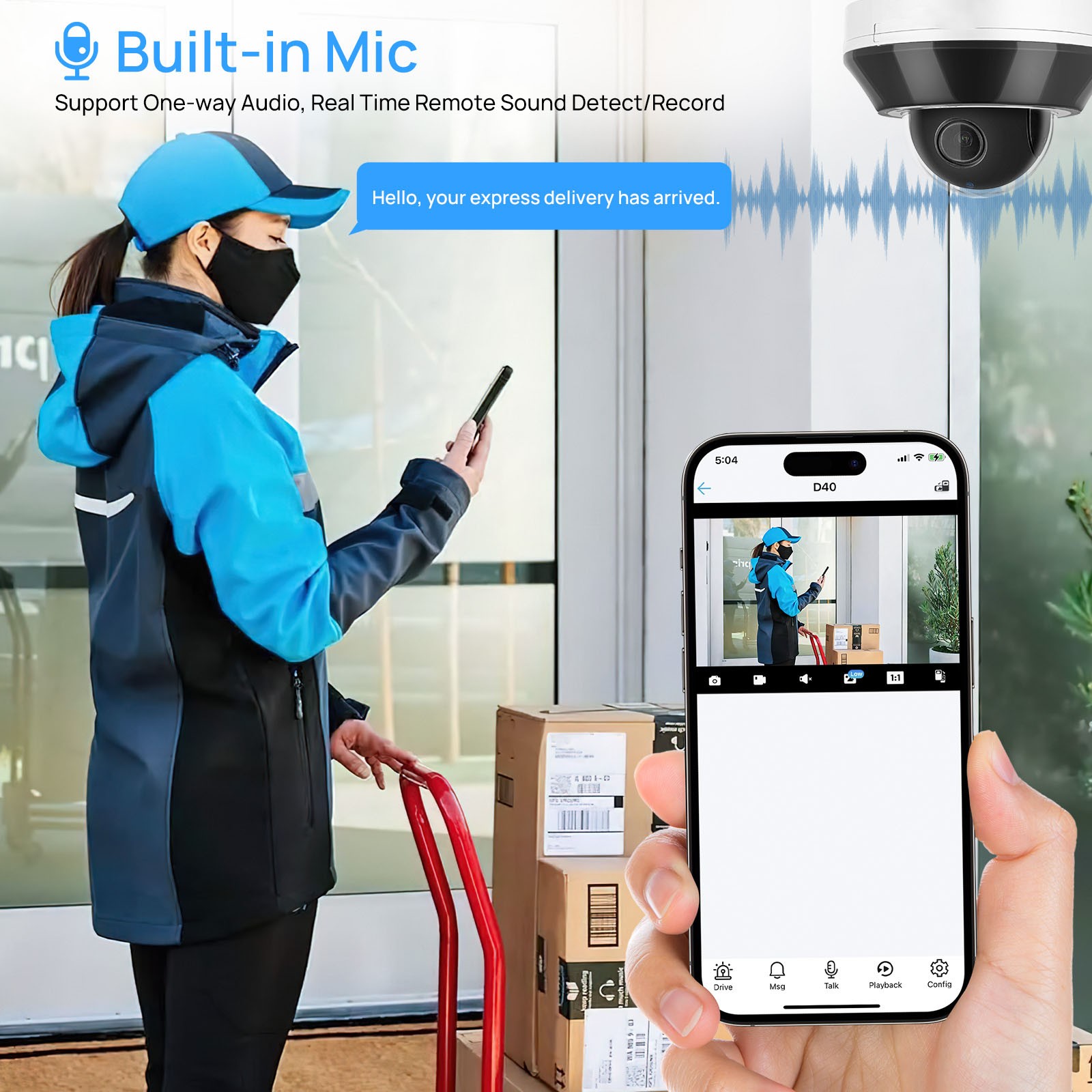 VIKYLIN 8CH 8POE NVR 3×Optical Zoom IR30M Mini Dome 6MP PTZ IP CAMERA System Lot