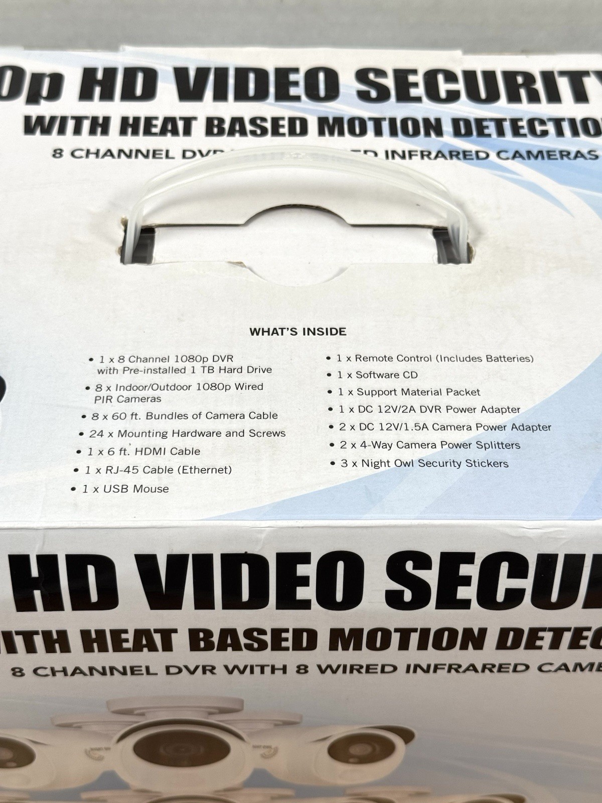 NEW! Night Owl C-881-PIR1080 8-channel/1TB 1080p HD video Security System w/DVR