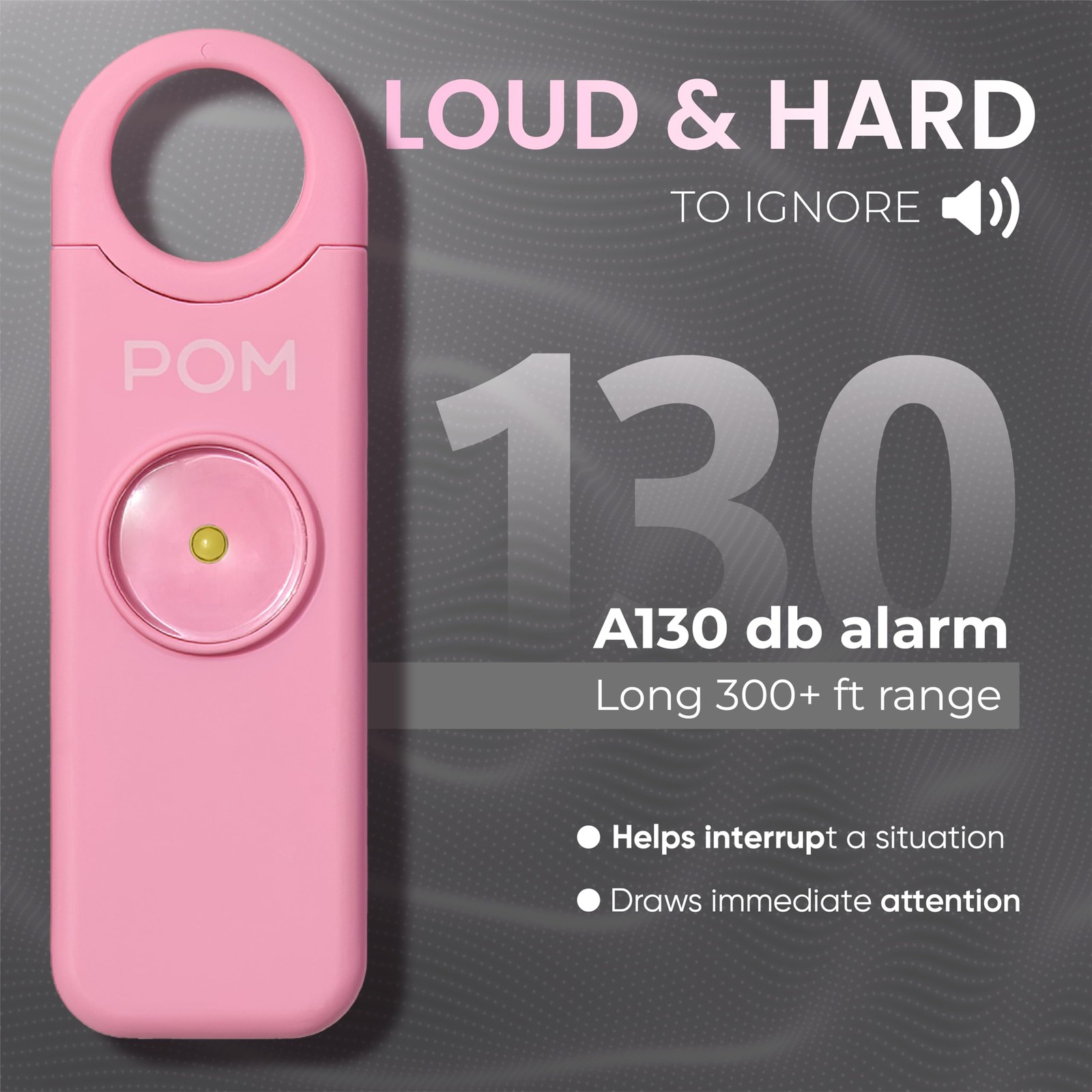 Personal Safety Alarm for Women – 130dB Loud Emergency Siren, USB-C Rechargea…