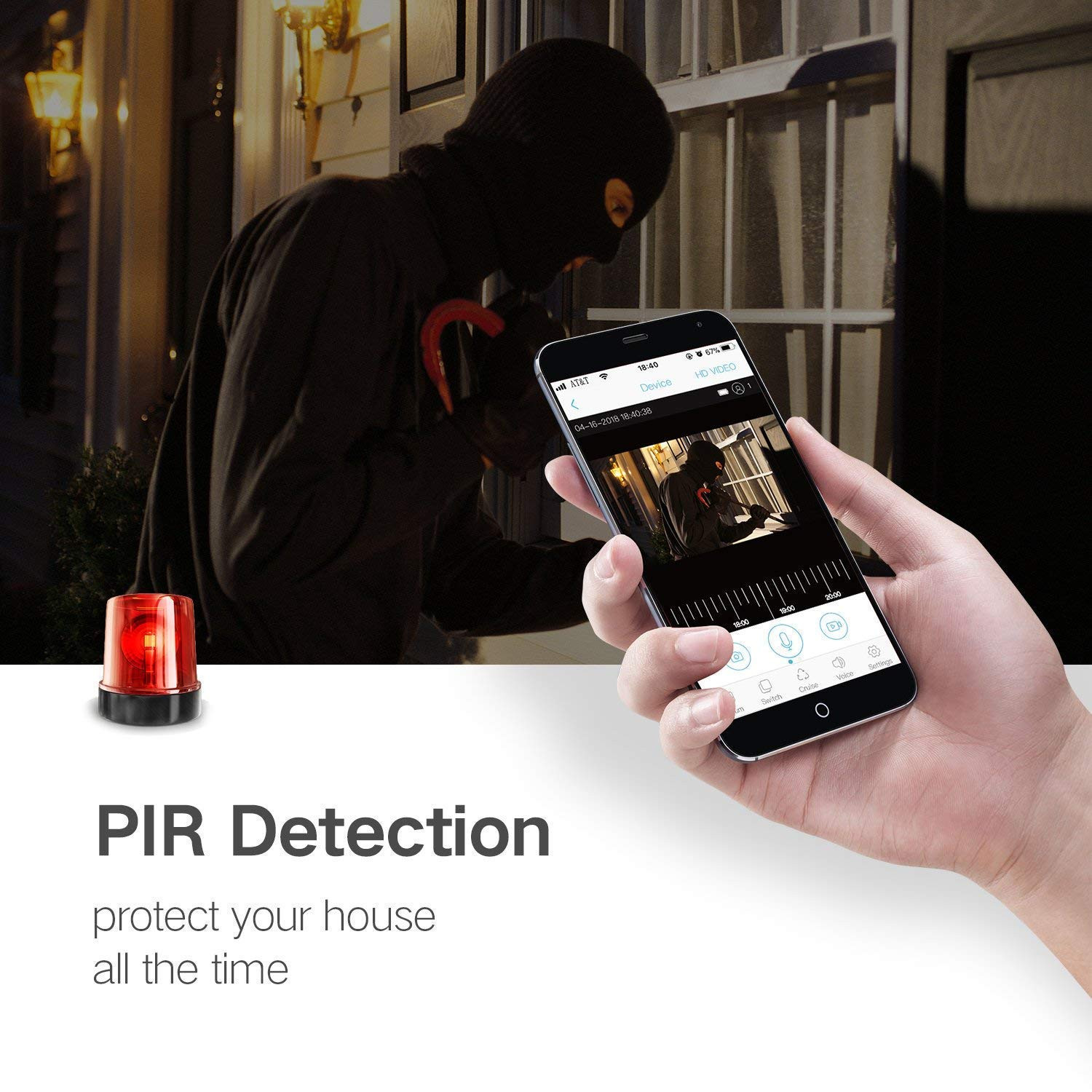 WiFi Video Doorbell and Chime APP Control Hard-wired or battery powered