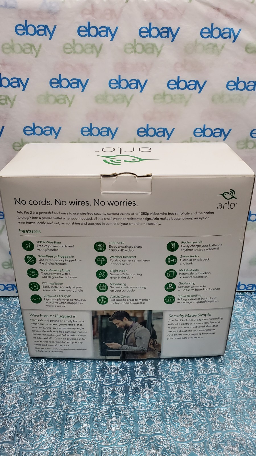 Arlo Pro 2 VCS3000C-100NAS VMC4030P 3 Wire-Free HD Security Cameras VMB3500 Base
