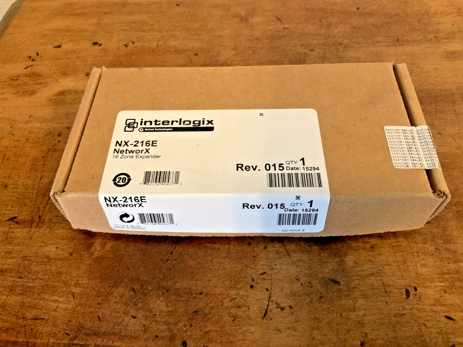 GE Interlogix UTC Caddx-Caddi Controls NX-216E Security 16-Zone Expander Module