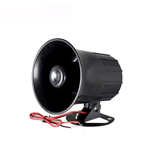 Wired Alarm Siren Horn 15W DC 6 to 12V Security Siren with Bracket for Home S…