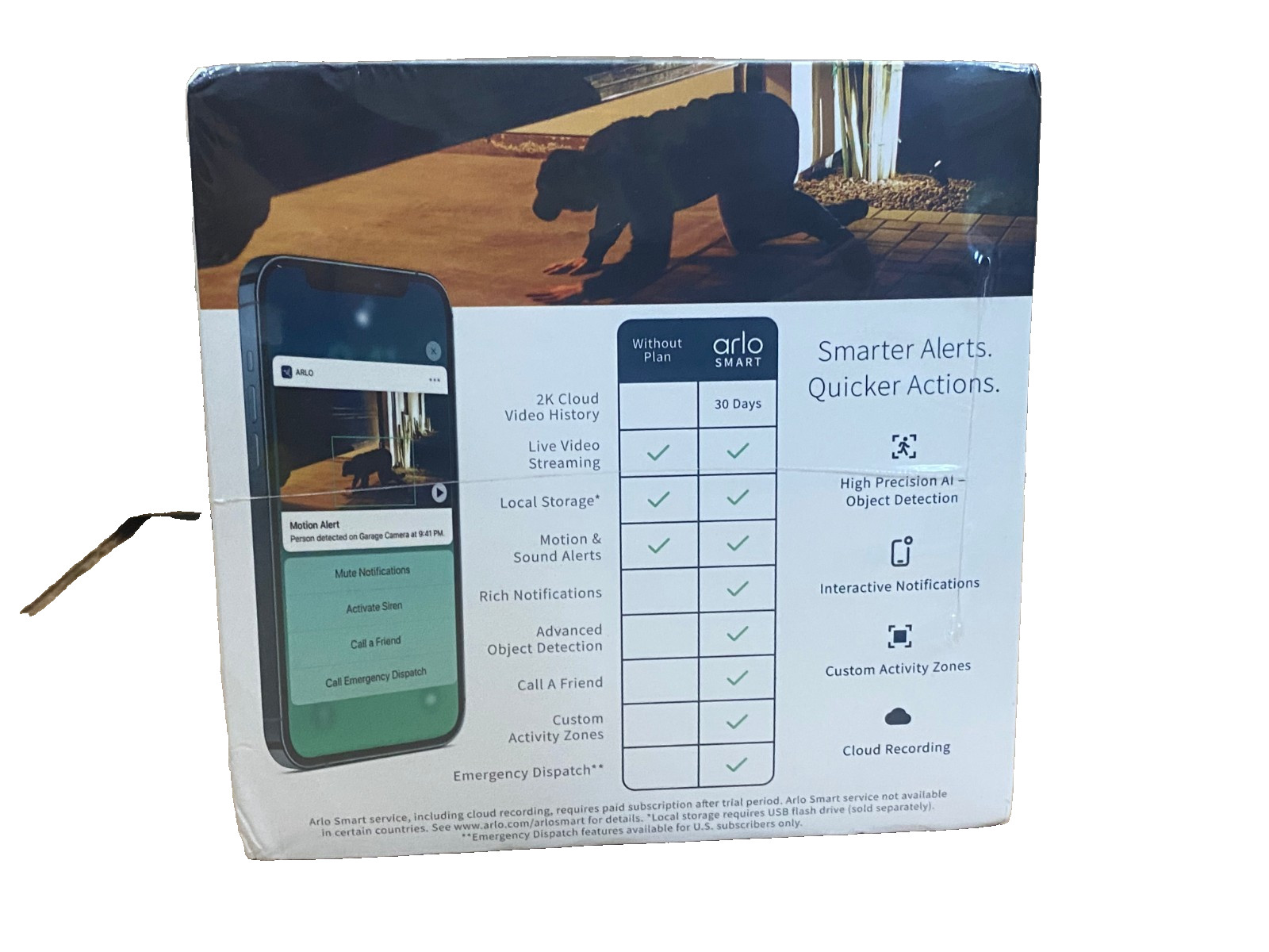 Arlo Pro 4 XL Spotlight 3-Camera Smart Wireless Indoor/Outdoor Security Bundle