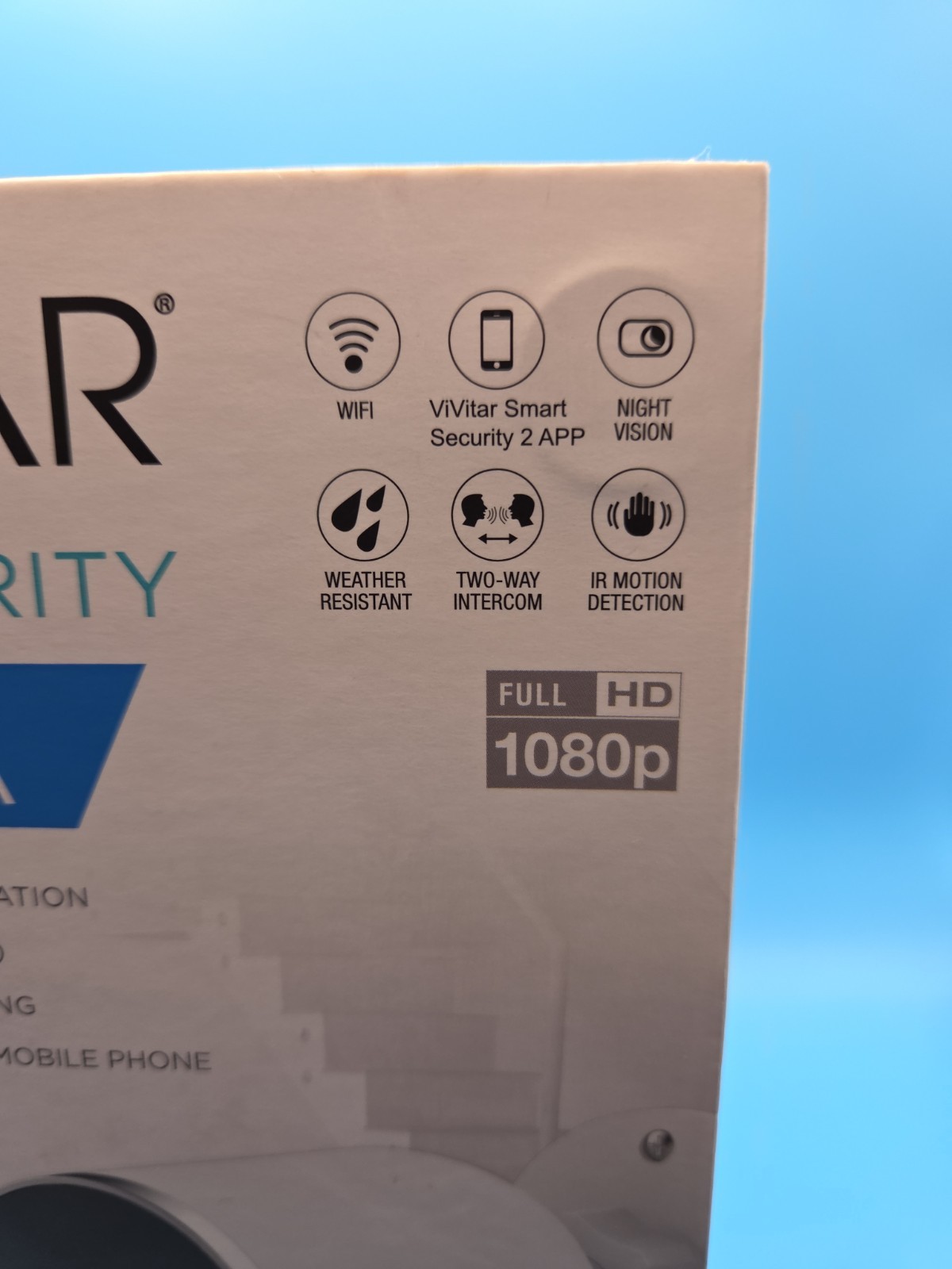 VIVITAR Smart Wi-Fi Outdoor Security Camera–1080p HD, Night Vision, SD Card Slot