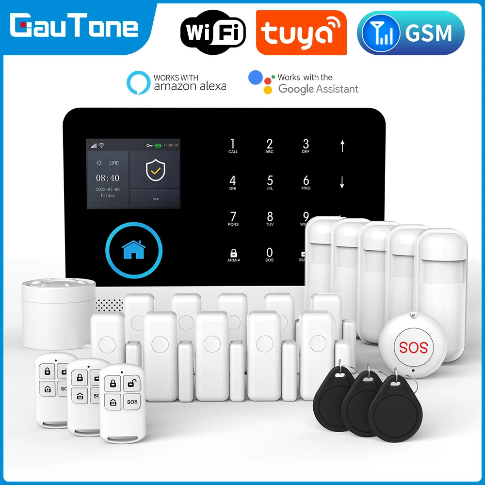 Smart WiFi GSM Home Security Alarm System – APP Control Wireless Anti-Theft New