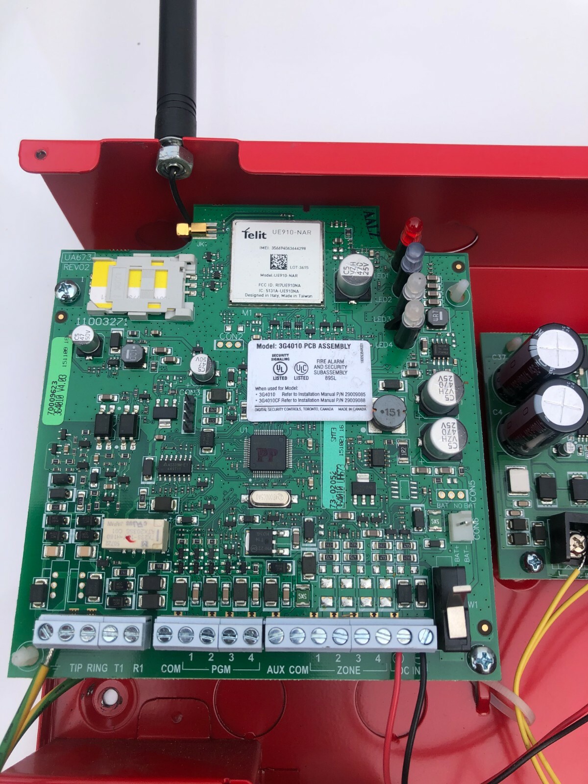 DSC 3G4010PCB CELLULAR UNIV. WIRELESS ALARM COMMUNICATOR W/KT-PS4085 Kantech