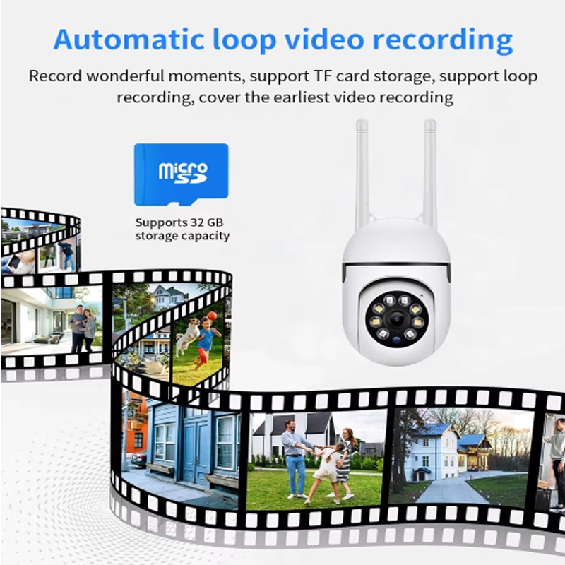 1080P WiFi Home Security CCTV Camera With Night Vision 2.4GHz 2.4G Surveillance