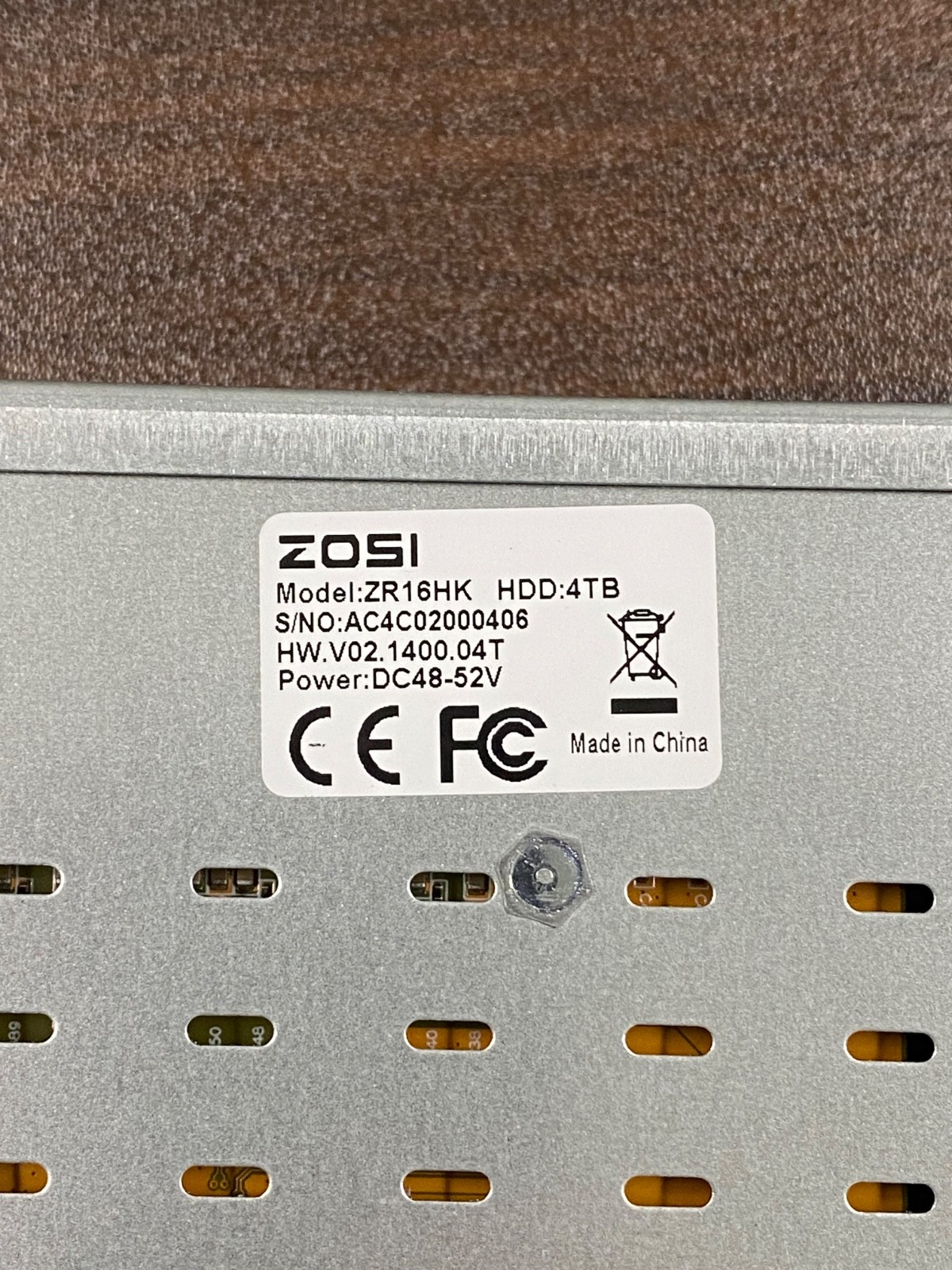 ZOSI 4K 1CH PoE NVR Recorder 2TB HDD Record Playback Remote View IP