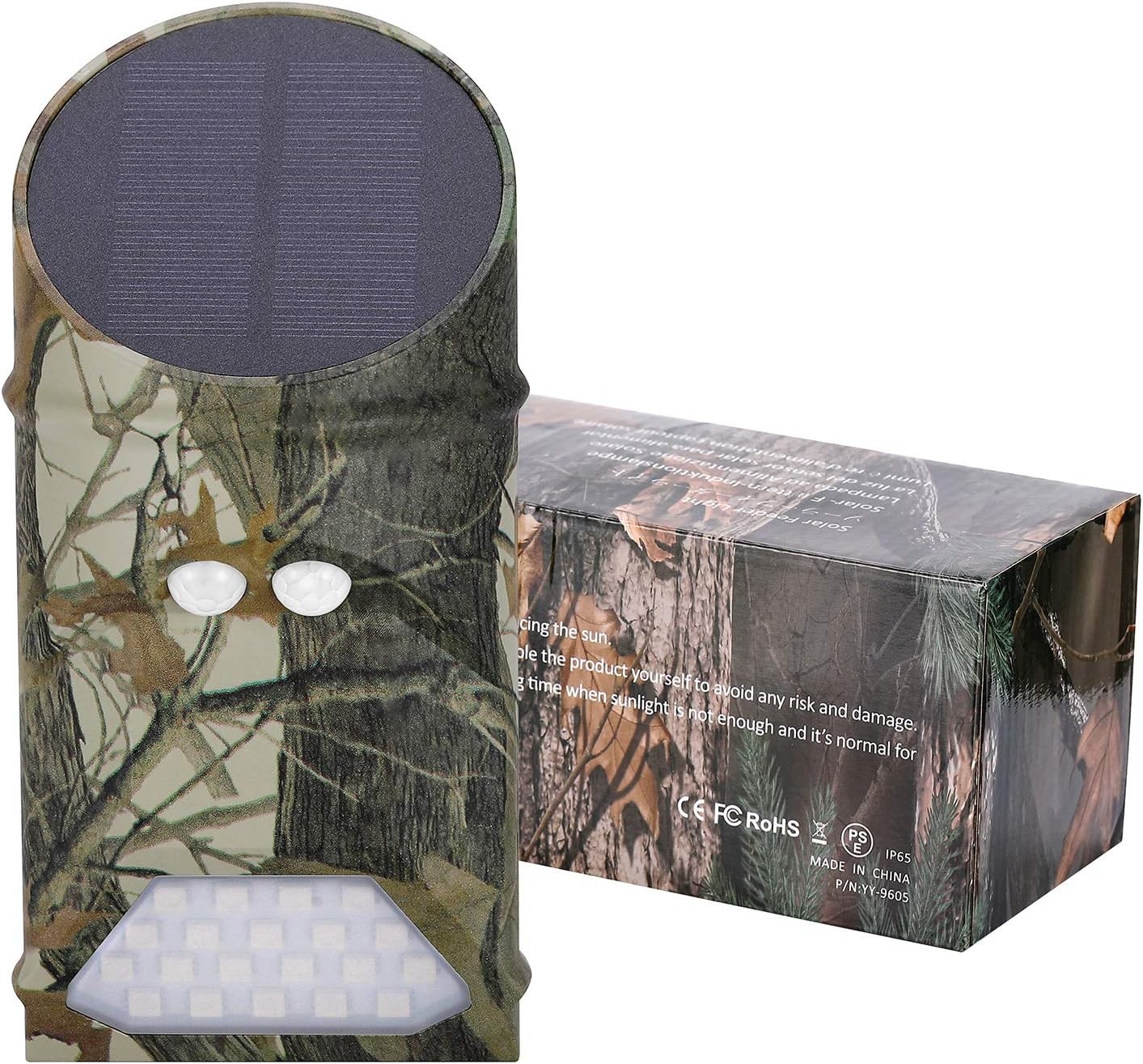 Solar Powered Hog Feeder Light-Motion-Activated for Hogs,Deer,Pig G300