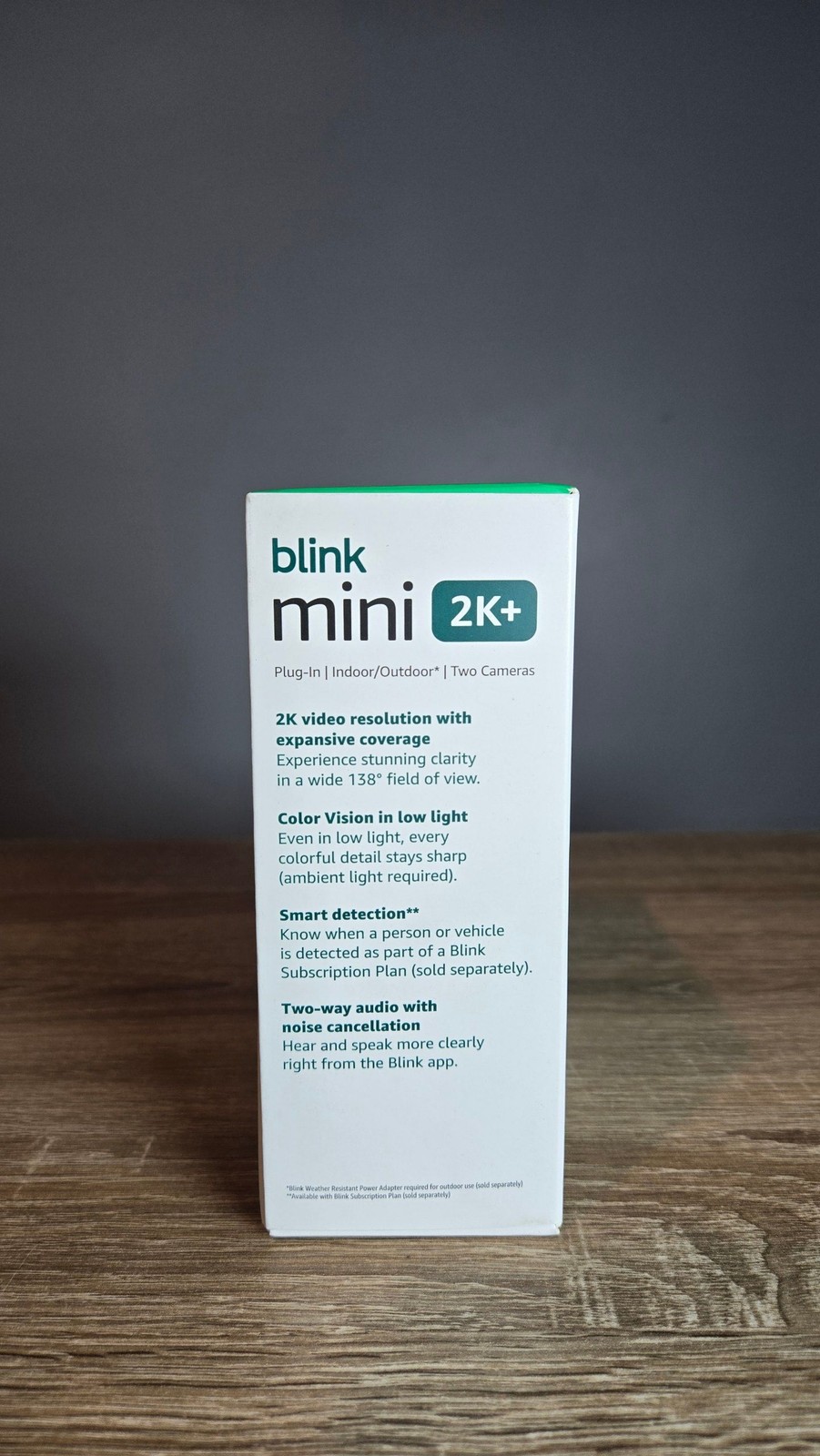 Blink Mini 2K+ Plug-In Security Camera 2-Pack White – New