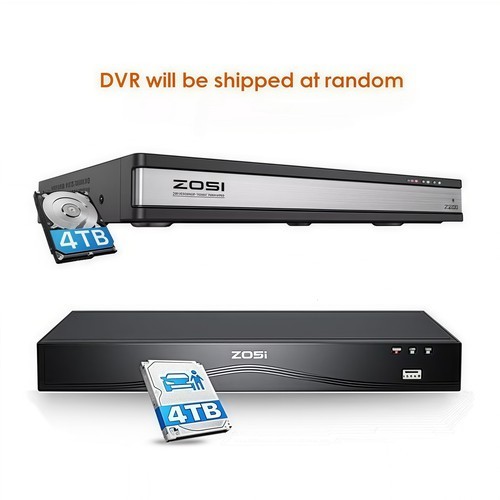 ZOSI 8CH/16CH 4K 8MP POE Security Camera System H.265+ AI Detect Audio 4TB HDD