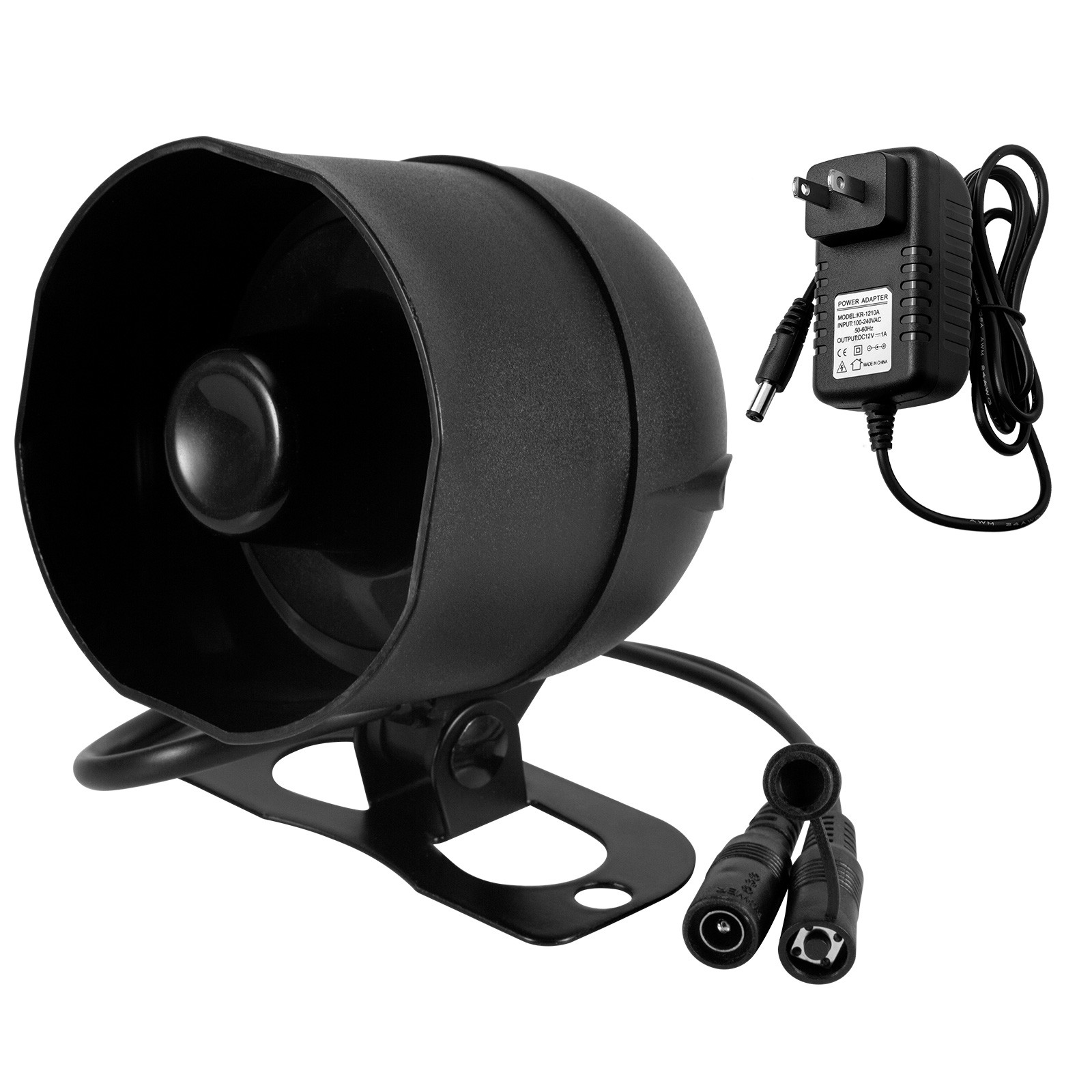 Smart WiFi Horn Siren 110dB Burglar Alert Alarm For Home Power Adapter Included