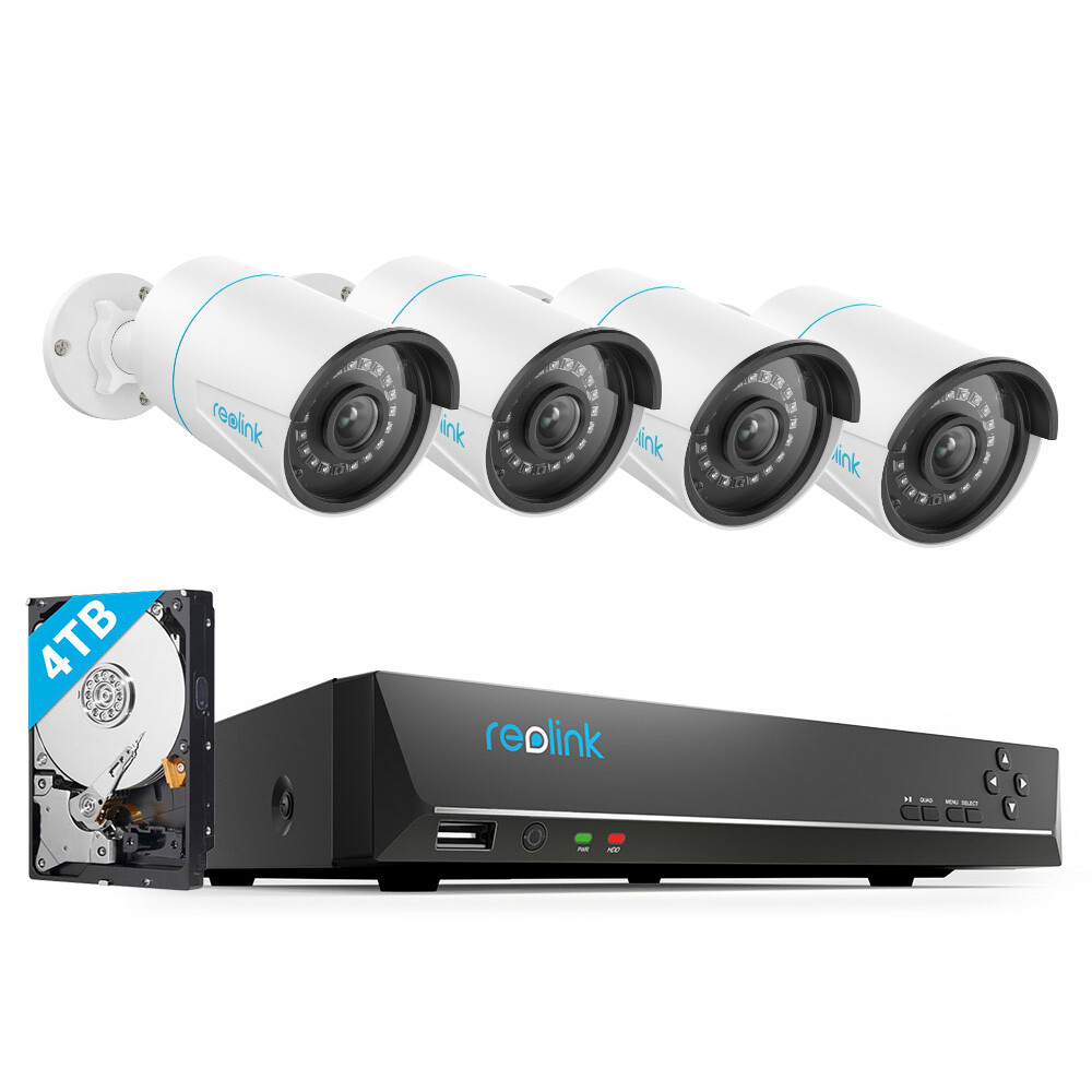 Reolink 5MP 16 Channel 4TB HDD NVR Outdoor PoE DIY CCTV Security Camera System