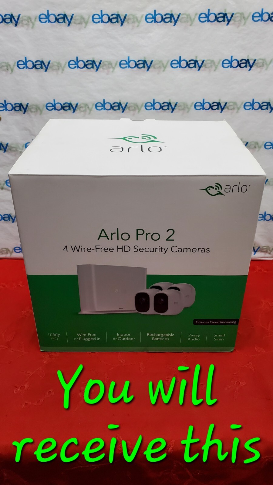 NETGEAR Arlo Pro 2 – 4 Wire-Free HD Security Cameras – System Bundle – 1080p HD