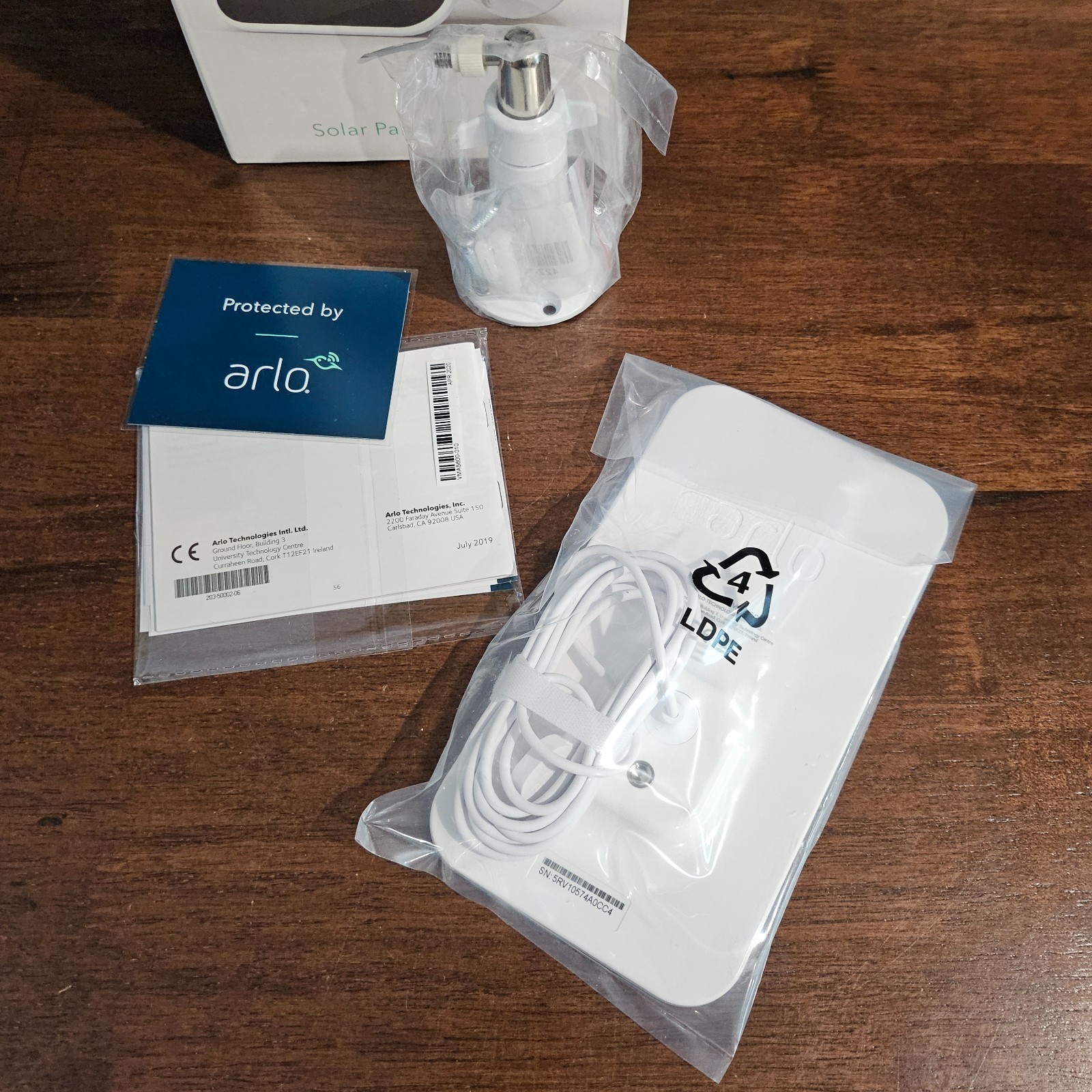 NEW Arlo VMA5600-10000S Solar Panel Charger Arlo Ultra Pro 3 Floodlight Cameras