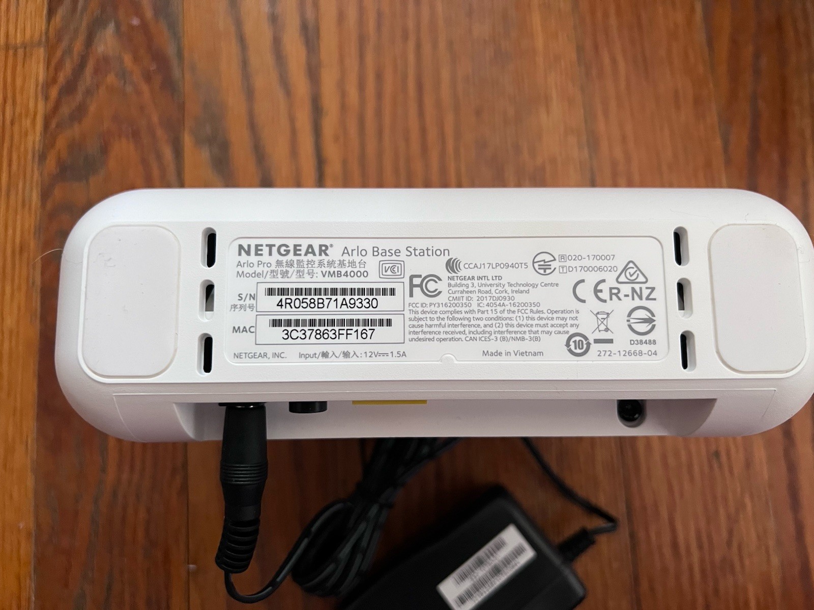 Netgear Arlo Base Station VMB4000 W/ Power – USED ~